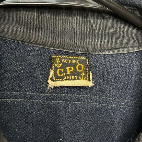 VTG Freewheelers CPO Navy Shirt Jacket L/XL - Picture 3 of 6